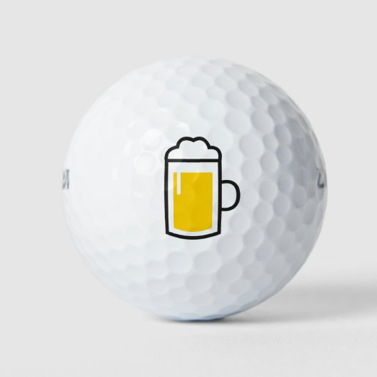 Golfball mit Bier (Vorderseite)