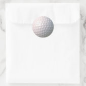 Golfball mit Dellen Runder Aufkleber (Tasche)