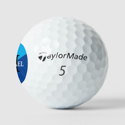 Golfball mit eigenem M-Initial und Namen (Logo)