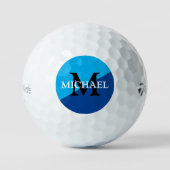 Golfball mit eigenem M-Initial und Namen (Vorderseite)