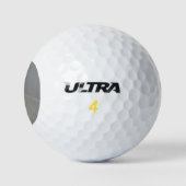 Golfball mit Foto Rainbow darauf (Logo)