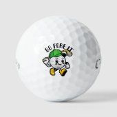 Golfball mit großer Persönlichkeit - Lustiges 'Go (Vorderseite)