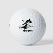Golfball mit Hexe (Vorderseite)