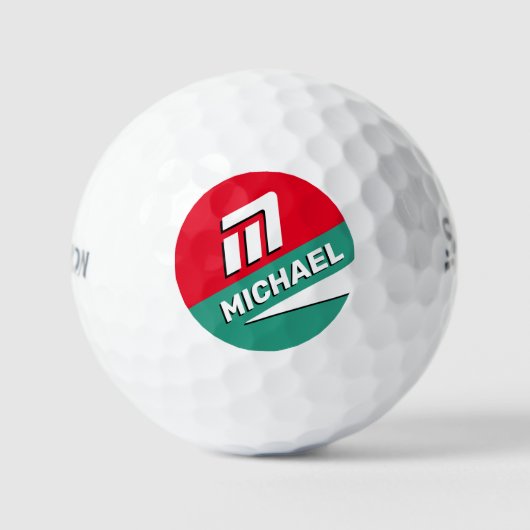 Golfball mit individuelle Name Golf Balls (Vorderseite)