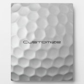 Golfball mit individuellem Text Fotoplatte (Vorderseite)