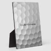 Golfball mit individuellem Text Fotoplatte (Seite)