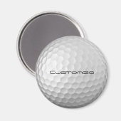 Golfball mit individuellem Text Magnet (Vorderseite/Rückseite)