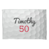 Golfball mit individueller Alter oder anderer Numm Kissenbezug (Vorderseite)