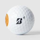 Golfball mit Monogramm für stilvolle Golfer (Logo)