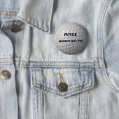 Golfball mit Personalisiertem Namen Button (Beispiel)