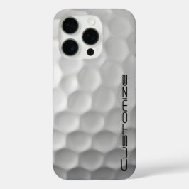 Golfball mit Personalisiertem Text iPhone 16 Pro Hülle