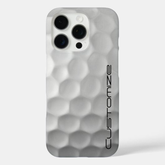 Golfball mit Personalisiertem Text Case-Mate iPhone Hülle (Rückseite)