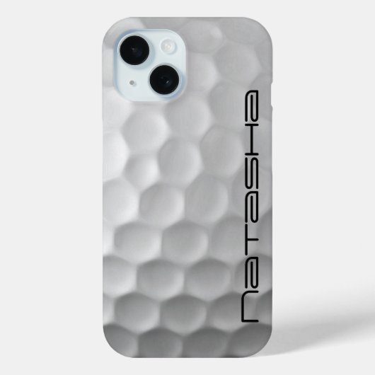 Golfball mit Personalisiertem Text Case-Mate iPhone Hülle (Rückseite)
