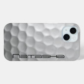 Golfball mit Personalisiertem Text Case-Mate iPhone Hülle (Rückseite (Horizontal))