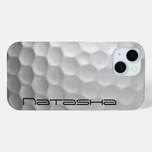 Golfball mit Personalisiertem Text Case-Mate iPhone Hülle (Rückseite (Horizontal))