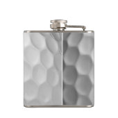 Golfball mit Personalisiertem Text Flachmann (Rückseite)