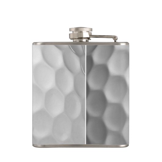 Golfball mit Personalisiertem Text Flachmann (Rückseite)