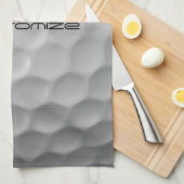 Golfball mit Personalisiertem Text Geschirrtuch (Viertel Falte)