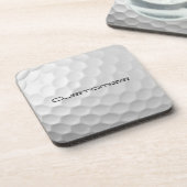 Golfball mit Personalisiertem Text Getränkeuntersetzer (Linke Seite)