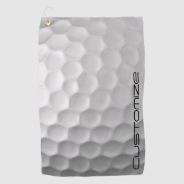 Golfball mit Personalisiertem Text Golfhandtuch