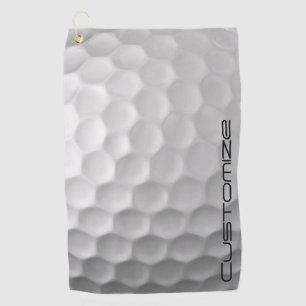 Golfball mit Personalisiertem Text Golfhandtuch