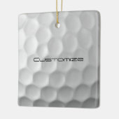 Golfball mit Personalisiertem Text Keramikornament (Links)