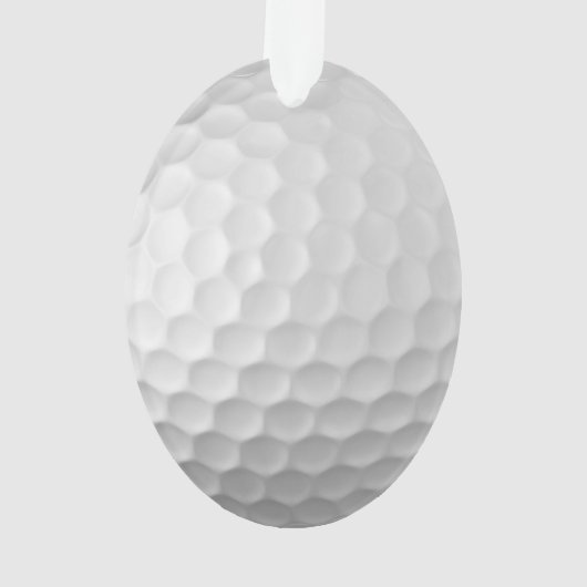 Golfball mit Personalisiertem Text Ornament (Rückseite)
