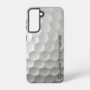Golfball mit Personalisiertem Text Samsung Galaxy Hülle