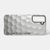 Golfball mit Personalisiertem Text Samsung Galaxy Hülle (Rückseite (Horizontal))