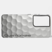 Golfball mit Personalisiertem Text Samsung Galaxy Hülle (Rückseite (Horizontal))