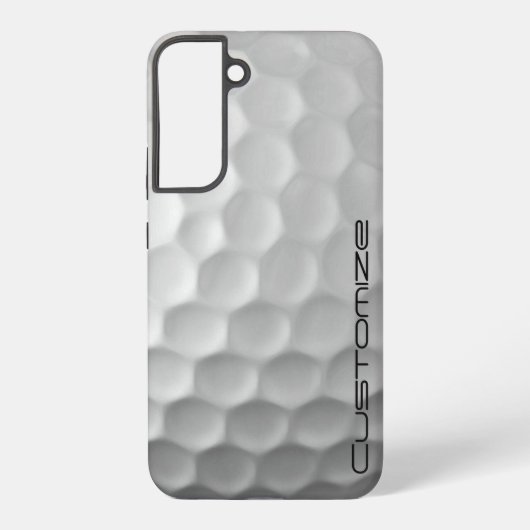 Golfball mit Personalisiertem Text Samsung Galaxy Hülle (Rückseite)