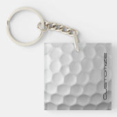 Golfball mit Personalisiertem Text Schlüsselanhänger (Vorderseite)
