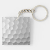 Golfball mit Personalisiertem Text Schlüsselanhänger (Rückseite)