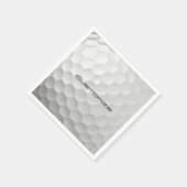 Golfball mit Personalisiertem Text Serviette (Ecke)