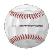 Golfball mit Personalisiertem Text und Nummer Baseball (Vorderseite)