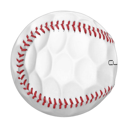 Golfball mit Personalisiertem Text und Nummer Baseball (Vorderseite Links)