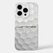 Golfball mit Personalisiertem Text und Nummer Case-Mate iPhone Hülle (Rückseite)