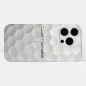 Golfball mit Personalisiertem Text und Nummer Case-Mate iPhone Hülle (Rückseite (Horizontal))