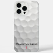 Golfball mit Personalisiertem Text und Nummer Case-Mate iPhone Hülle (Rückseite)