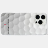 Golfball mit Personalisiertem Text und Nummer Case-Mate iPhone Hülle (Rückseite (Horizontal))