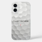 Golfball mit Personalisiertem Text und Nummer Case-Mate iPhone Hülle (Rückseite)