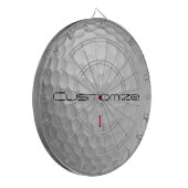 Golfball mit Personalisiertem Text und Nummer Dartscheibe (Vorderseite Links)