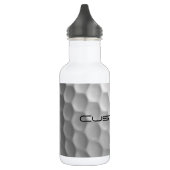 Golfball mit Personalisiertem Text und Nummer Edelstahlflasche (Links)