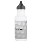 Golfball mit Personalisiertem Text und Nummer Edelstahlflasche (Rechts)