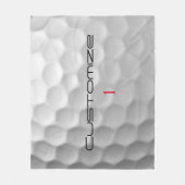 Golfball mit Personalisiertem Text und Nummer Fleecedecke (Vorderseite)