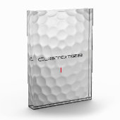 Golfball mit Personalisiertem Text und Nummer Fotoblock (Links)
