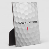 Golfball mit Personalisiertem Text und Nummer Fotoplatte (Seite)