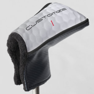 Golfball mit Personalisiertem Text und Nummer Golf Headcover
