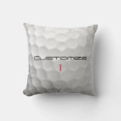 Golfball mit Personalisiertem Text und Nummer Kissen (Vorderseite)