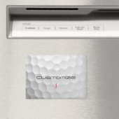 Golfball mit Personalisiertem Text und Nummer Magnet (In Situ (Geschirrspüler))